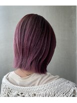 シアン(cyan) ラズベリーカラー×ボブレイヤー