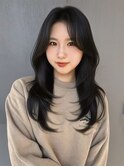 [天神今泉/クラゲヘアー/小顔に見せるヘア/ココアベージュ]