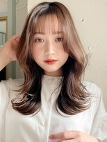 レア 表参道(L'ea)&nbsp;黒髪クラゲヘアーオリーブグレー小顔ココアベージュ