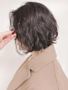 モリオフロムロンドン 原宿本店(morio from London) 【morio 原宿】ニュアンスボブパーマ くるくる外国人風