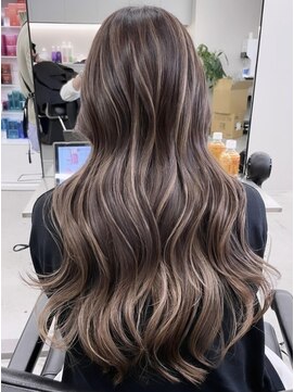 リリット(ReLit) ハイライト髪質改善オリーブグレーココアベージュ黒髪クラゲヘア