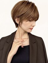 ヘアサロン リボーン(Hair salon Reborn)&nbsp;大人ショートボブ白髪ぼかしハイライトカット20代30代
