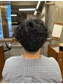 サーフカール/フェザーパーマ/ブルーブラック【都賀/メンズ】