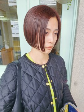 スーハ 恵比寿(SUUHA) コーラルピンク/ラベンダー×ミニボブタッセルボブ/大人ボブ