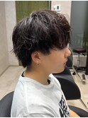 マッシュ/黒髪/ナチュラルマッシュ/メンズ/ツーブロック
