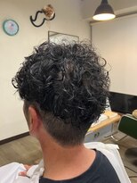 パーマ屋カラフル&nbsp;かかりづらい猫っけさんのメンズパーマ