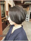 30代40代人気大人ニュアンスショートボブ【Ruufus恵比寿渋谷】