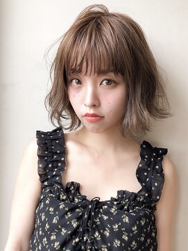 アグ ヘアー ミーア 高円寺店(Agu hair mire) 大人かわいい無造作デジタルパーマ アッシュ