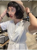 bibito 切りっぱなしデジタルパーマ　フレンチボブ　ウェービー