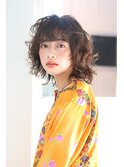 ボリュームのあるスパイラルパーマ