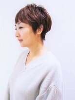 ヘアーライズ 池袋東口店(hair RISE) こなれヘア◆ショート艶消しのオレンジアジアンカラーオレンジ