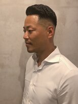 フランクスバーバーリザーブ 人形町店(FRANK’S BARBER RESERVE)&nbsp;七三オールバックフェードスタイル　ｙ