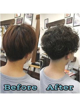 フィリア 台原店(Filea) 【BeforeAfterスパイラルパーマ×マッシュ】スガワラ担当