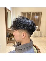 ハシゴ(hasigo.)&nbsp;波巻きパーマ　大阪メンズパーマ