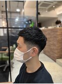 刈り上げ×アップバンク