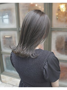 シャル オカチマチ 上野御徒町(shalu) ナチュラルストレート　シアーマットベージュ