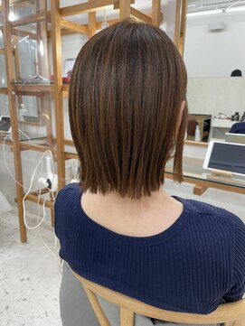 エンドリンク(endlink) 大人ボブ×オレンジカラー