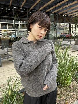 ムード カナザワ(mood kanazawa) ワイドバング×小顔ボブ