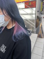 アソビ 表参道(ASOBI)&nbsp;インナーカラー　ピンク　ブルー