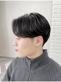 曲がる縮毛矯正 ナチュラルセンターパート