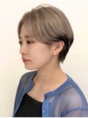 ハイライトレイヤーカットショートボブイルミナカラー天神大名