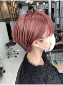 ショート×ピンク