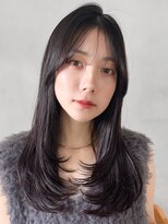 イメチェン艶感美髪うるツヤサイドバング外ハネボブセミディ