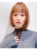 Say.ショートボブホワイトグレージュミニウルフぱっつん前髪