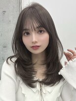 ノク 渋谷(nok)&nbsp;美髪レイヤーカット ハッシュカット ミディアムレイヤー小顔ヘア
