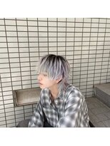 ワンズナゴヤ 名古屋栄店(ONE's NAGOYA)&nbsp;フェザーパーマブルーブラックスパイキーショートスペインカール