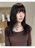 レイヤーカット/ダークオリーブカラー【ミナ】