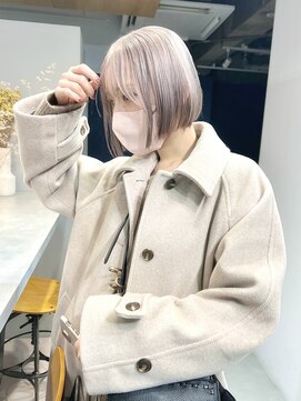 ソー(so.) ホワイトベージュ/切りっぱなしボブ/ミニボブ/横浜