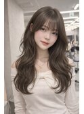 似合わせカット/ミディアムレイヤーカット/大人ガーリー/福岡