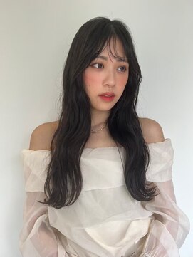 COVER HAIR ACADEMY 北浦和【カバーヘア アカデミー】北浦和西口店【4/6 OPEN(予定)】 アッシュブラックニュアンスレイヤーロングp1北浦和20代30代40代