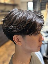 エクファフォーメンホワイト 大津 南草津(EX-FA FOR MEN WHITE) リバースセンターパート/ニュアンスパーマ/ダウンバング/瀬田