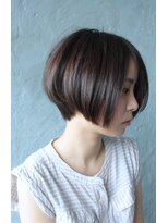 ソルト(Salt)&nbsp;<SALT☆OKABE>前下がりショートボブ×モカブラウン