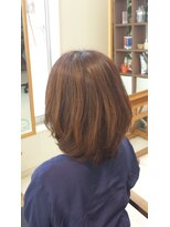 オレンジエール(Orange Ailes) 大人フェアリーなワンカールグラデーションボブ