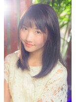 ヘアリゾート ディアリウム(Hair Resort DEARIUM)&nbsp;シースルーバングの柔らかアッシュグレー*町田　美容室*