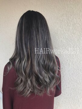 ヘアーワークス ジジ(HAIR works JIJI) 3Dハイライトアッシュグレー