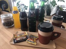 まるでカフェの様なこだわりのドリンクサービスを行っております