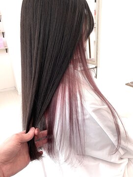 ヘアーデザイン クレオ(CREO) インナーピンク