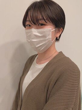 トップヘアーヒルズ 安城(TOP HAIR HILLS) 最近人気！丸みショート/アッシュブラック/ヘルシースタイル