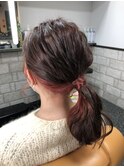 ローズ インナーカラー 《ラムネhair ヒサマツマユミ》