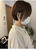 縮毛矯正×丸みショート