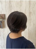 アッシュグレージュ+ショート