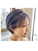 ショート/ハンサムショート/ポイント髪質改善/ブルーカラー