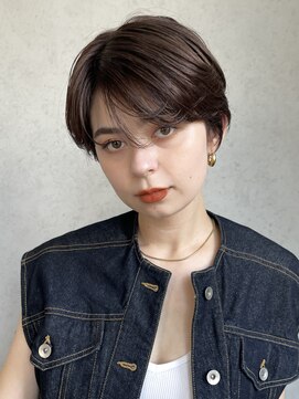 アイティーバイアルバム 下北沢店(IT by ALBUM) ニュアンスハンサムショート_マチルダボブピンクベージュ_69308