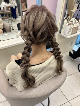 ヘアメイク マリア 福岡天神西通り(hair make MARIA) 編み込みツイン