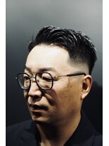 銀座 シノ 本店(shino)&nbsp;七三フェード　コームオーバー　時短セット　<銀座><理容室>