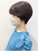 【松戸　石山】大人可愛い前下がりショートボブ前髪あり
